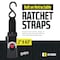 Dc Cargo 2in X 43in Bolt-On Retractable Ratchet Straps - Stainless Steel, 2PK 243RRBOSS-2 - alternate 6